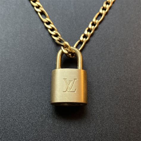 lv lock & go|Lv lock necklace.